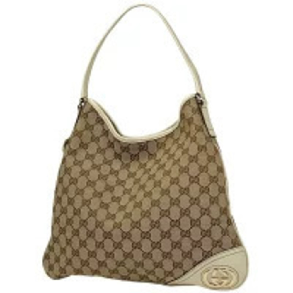 Gucci GG shoulder bag Hobo canvas white beige
